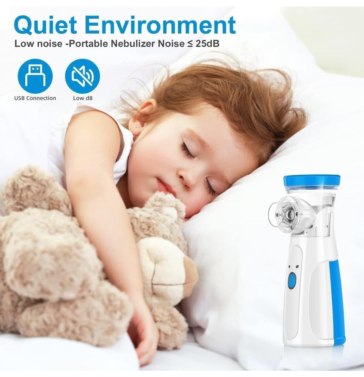 Portable Mesh Nebulizer for Steam Inhalation