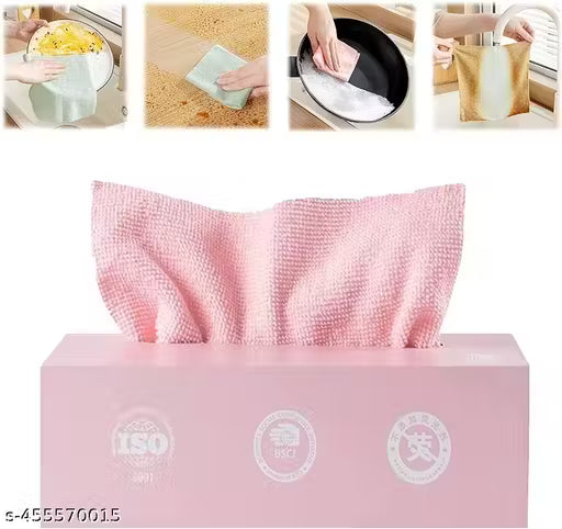 Cleaning Cloths 20 Pcs | Microfiber Kitchen Towels | Reusable Non-Scratch Multipurpose Wipes