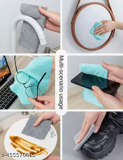 Cleaning Cloths 20 Pcs | Microfiber Kitchen Towels | Reusable Non-Scratch Multipurpose Wipes